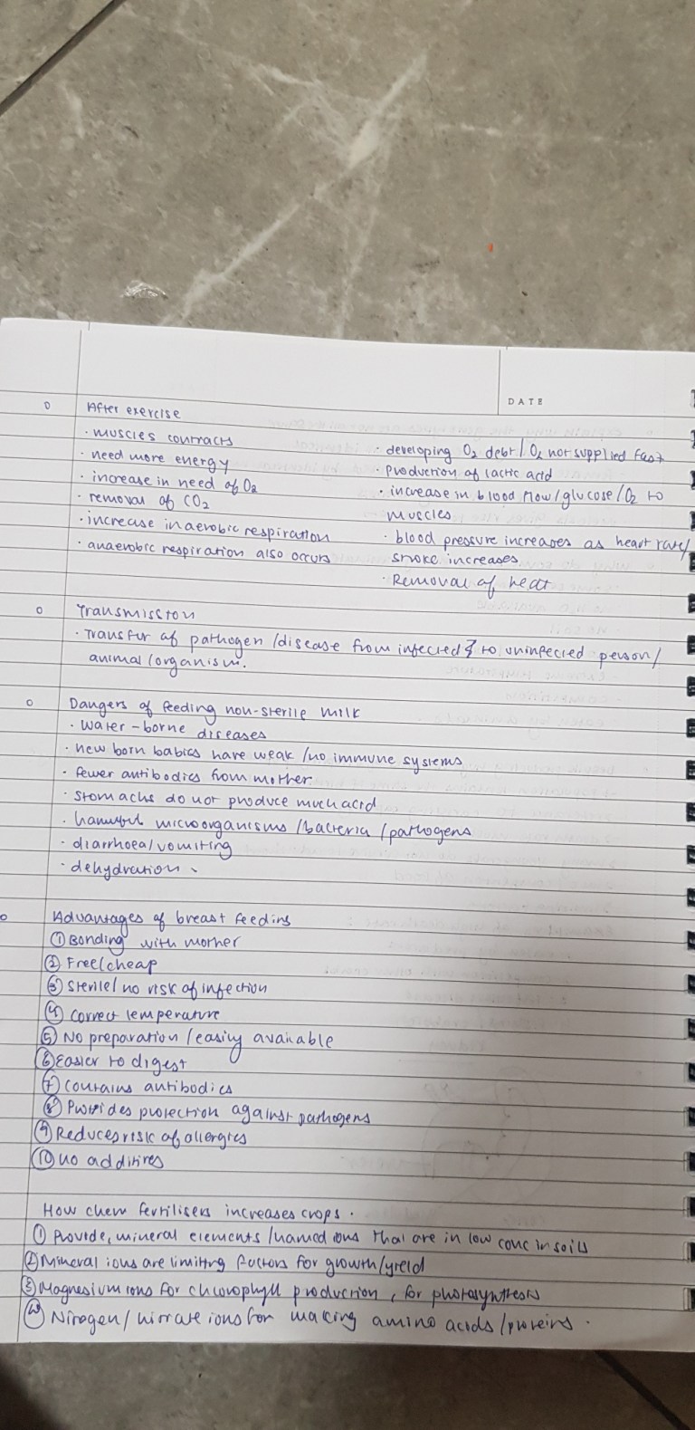 IGCSE 0610 Biology P4 and P6 Notes – prepIGCSE